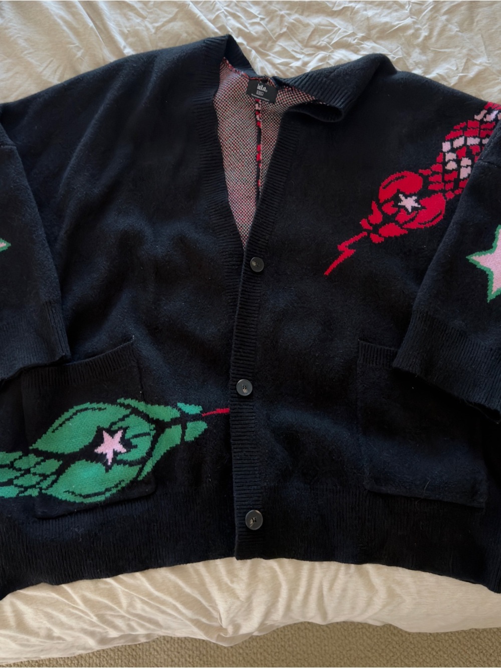 Look What You Made Me Do Oversized Snake Cardigan - Picture 5 of 7
